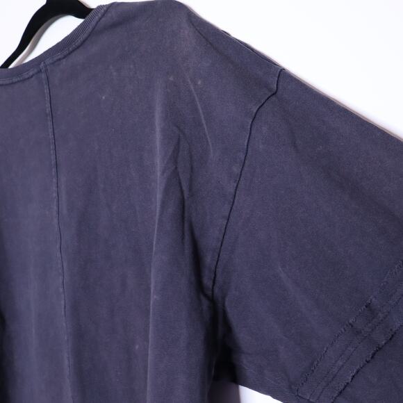 OLI & HALI Acid Wash Exposed Seam Sweatshirt Black Oversized Casual Women's M - Picture 10 of 13